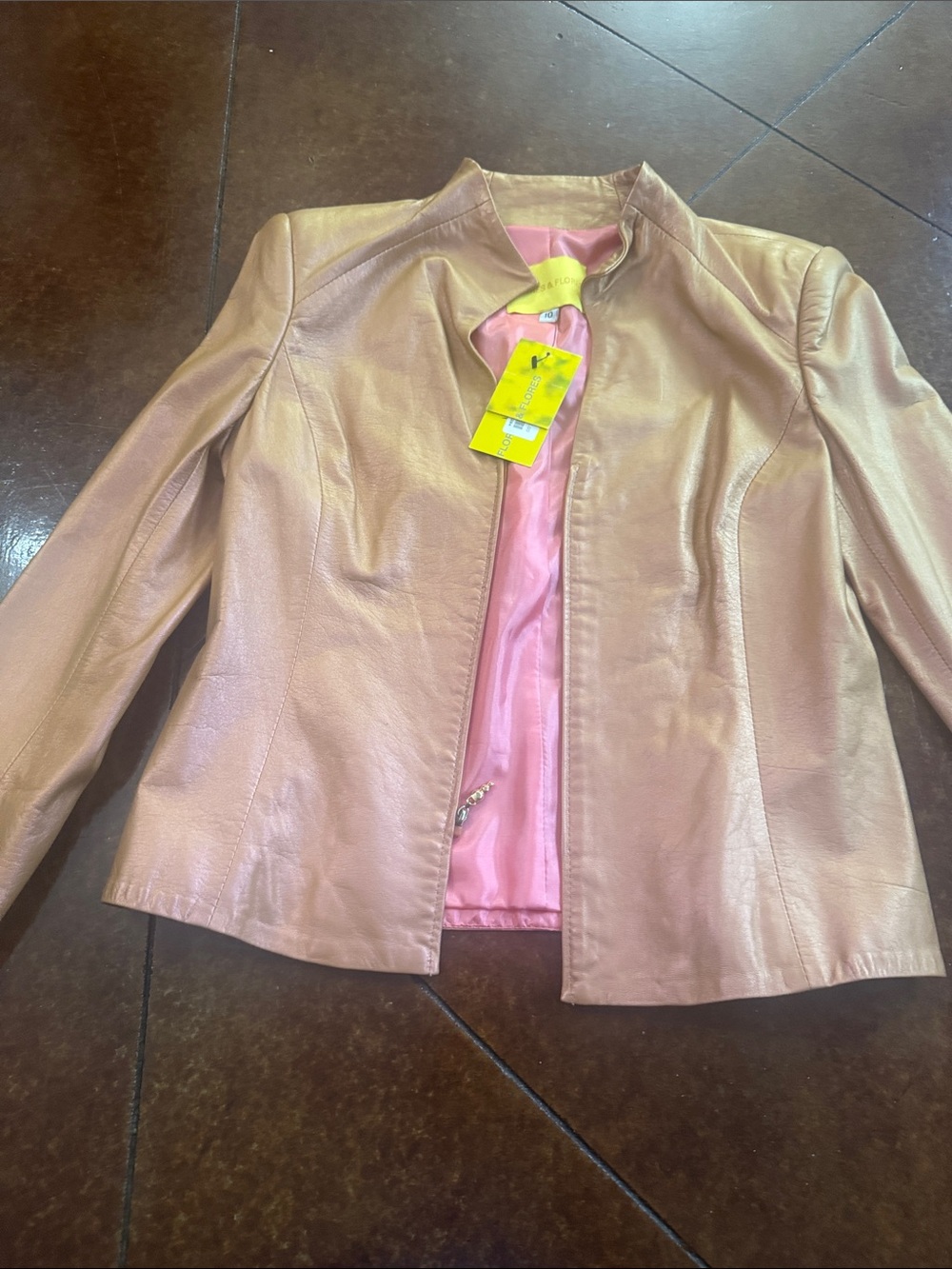 Women's Blush genuine Leather Jacket - Brand: